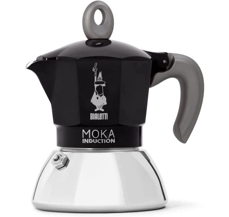 Cafetière Italienne Moka induction 4 tasses noire – Café grain