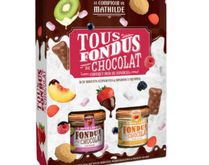 Coffret Kit Fondue – Chocolats Lait et Blanc – 390g Gourmandises Café Boulet