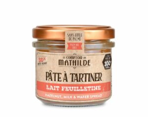 Pâte à tartiner – Lait Feuilletine – 100g Gourmandises Café Boulet